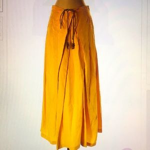 Diane Von Furstenberg Yellow Silk Skirt